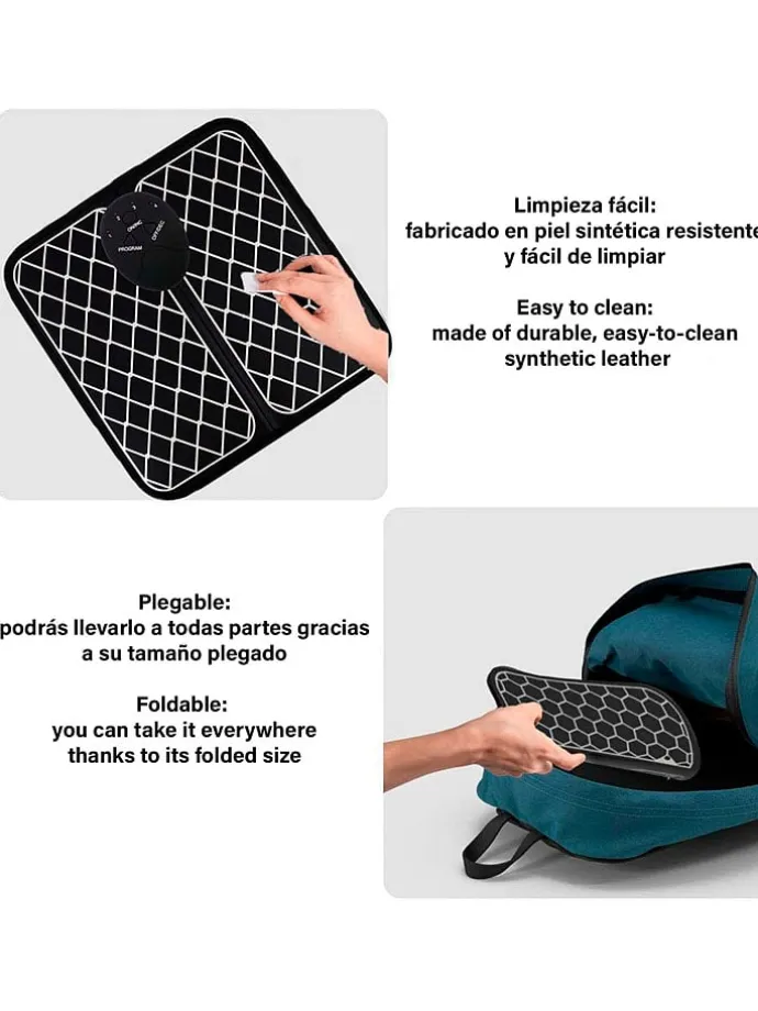 EMS-voetmassageapparaat zwart