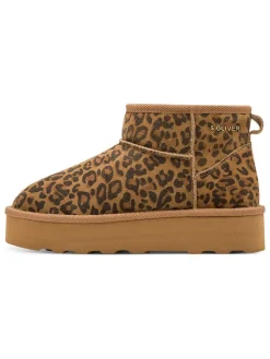 Enkelboots beige/bruin/lichtbruin