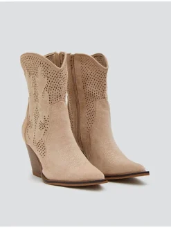 Enkellaarzen beige