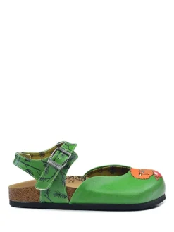 Enkelsandalen groen/meerkleurig