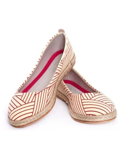 Espadrilles crème/roze