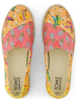 Espadrilles oranje/roze