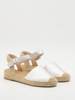 Espadrilles zilverkleurig