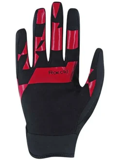 Fietshandschoenen "Montan" rood/grijs/zwart