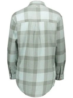 Flanellen blouse "Let It Go" groen