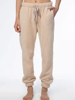Fleece broek beige
