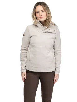 Fleece hoodie "Hareid" beige