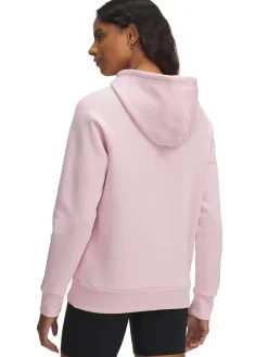 Fleece hoodie lichtroze