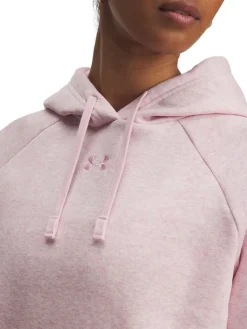 Fleece hoodie lichtroze