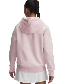 Fleece hoodie lichtroze