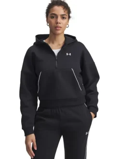 Fleece hoodie zwart