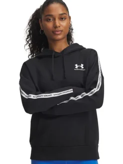 Fleece hoodie zwart
