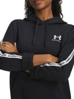 Fleece hoodie zwart