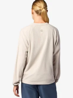 Fleece longsleeve "Rockbound" beige/grijs