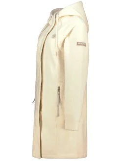 Fleece mantel "Tartine" crème