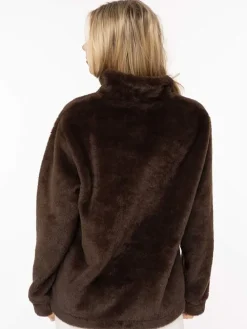 Fleece trui bruin