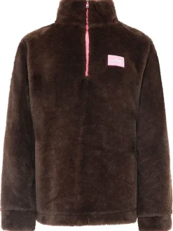 Fleece trui bruin