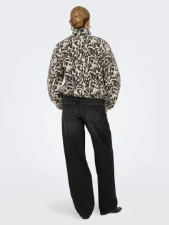 Fleece trui crème