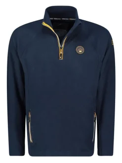 Fleece trui donkerblauw