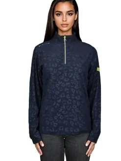 Fleece trui donkerblauw