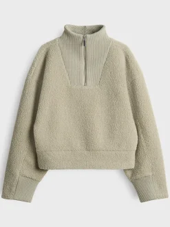 Fleece trui "Gick" groen