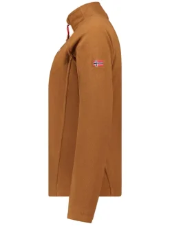 Fleece trui lichtbruin