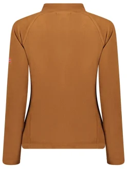 Fleece trui lichtbruin