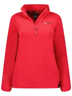 Fleece trui "Tug" rood