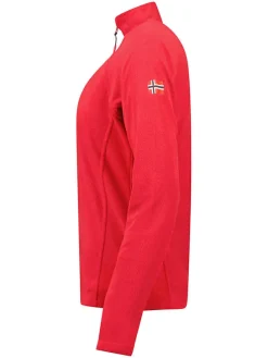 Fleece trui "Tug" rood