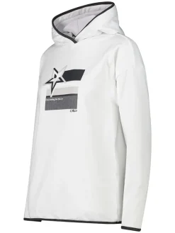 Fleece trui wit