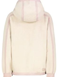 Fleece vest crème/rosé