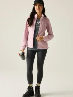 Fleece vest "Floreo IV" lichtroze
