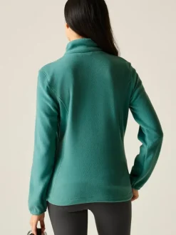 Fleece vest "Floreo IV" turquoise