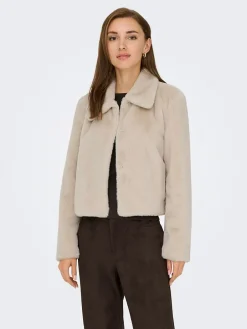 Fleece vest "Macy" beige