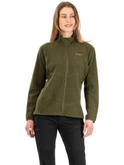 Fleece vest olijfgroen
