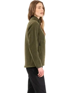 Fleece vest olijfgroen