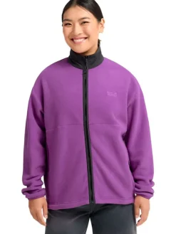 Fleece vest paars