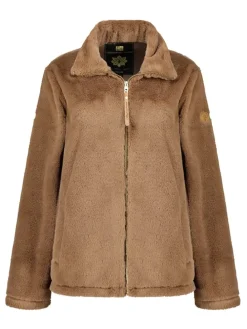 Fleece vest "Tofure" lichtbruin