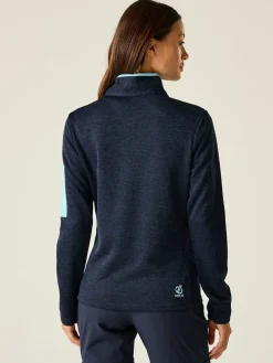 Fleece vest "Torrek II" donkerblauw/lichtblauw