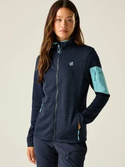 Fleece vest "Torrek II" donkerblauw/lichtblauw