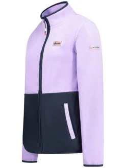 Fleece vest "Touki" donkerblauw/paars