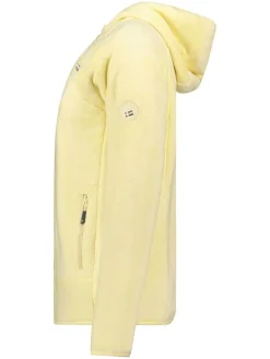 Fleece vest "Upalood" in Hellgelb