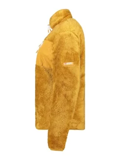 Fleece vest "Upecious" mosterdgeel