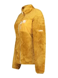 Fleece vest "Upecious" mosterdgeel