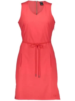 Fuctionele jurk "Tioga Road" koraalrood