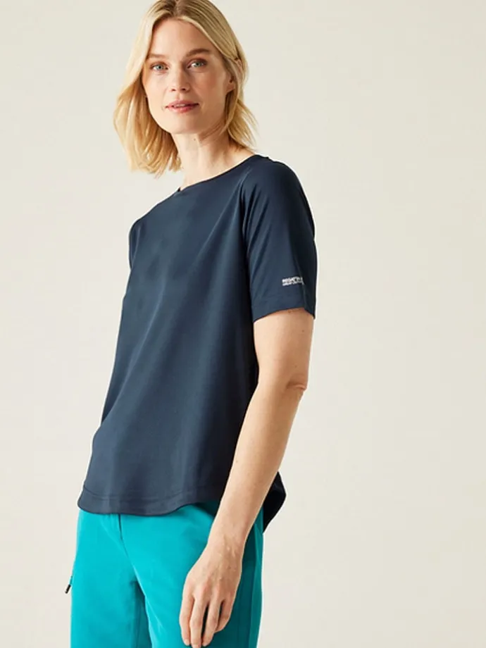 Functioneel shirt "Botanna" donkerblauw