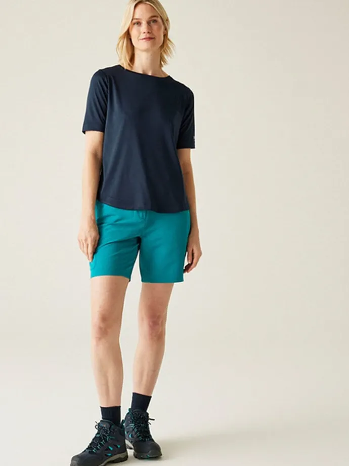 Functioneel shirt "Botanna" donkerblauw