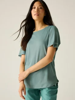 Functioneel shirt "Botanna" turquoise