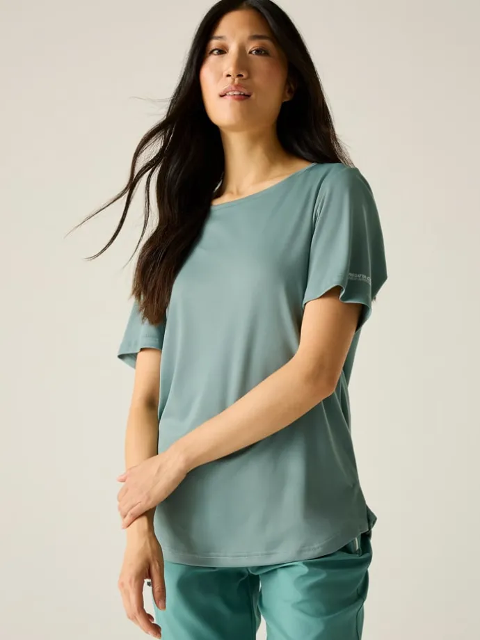 Functioneel shirt "Botanna" turquoise