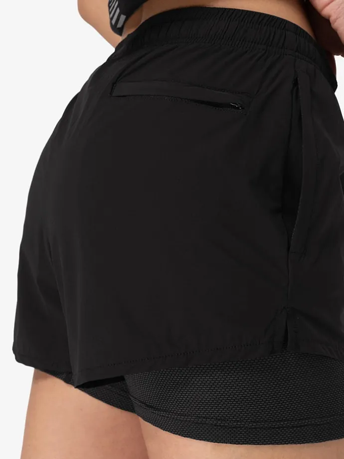 Functioneel short "Double Layer" zwart